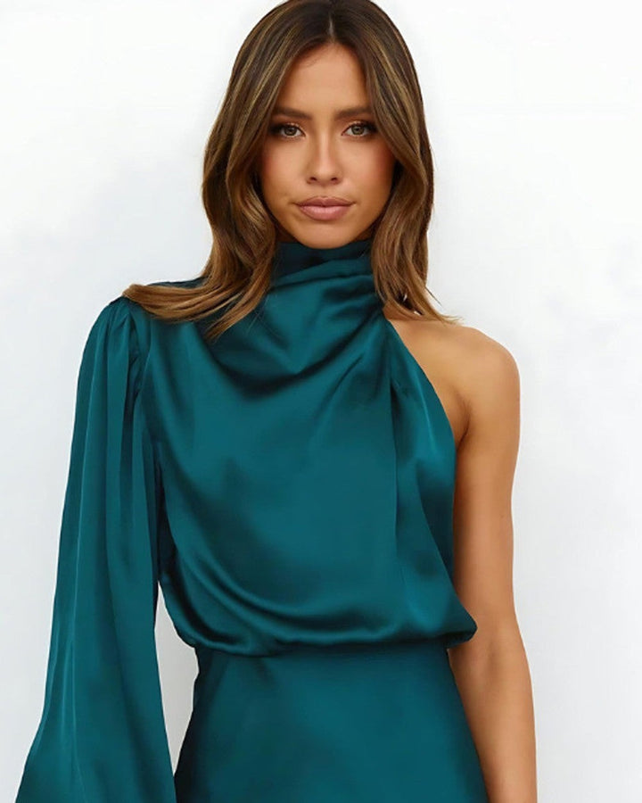 Eline Satin Schulterfreies Abendkleid