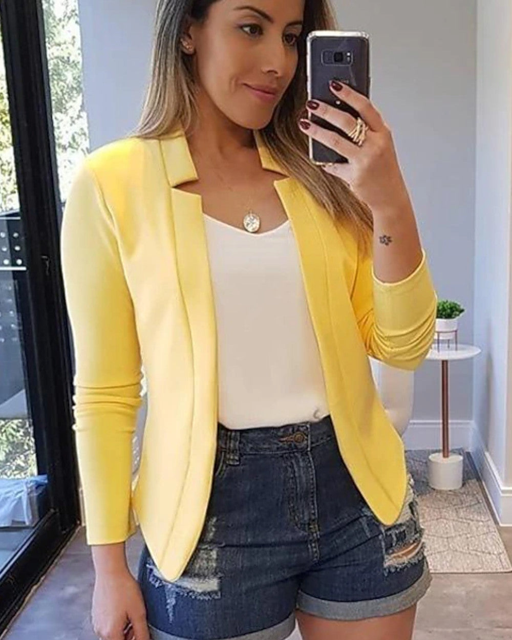 Sara Sakko Langarm Büro Damen