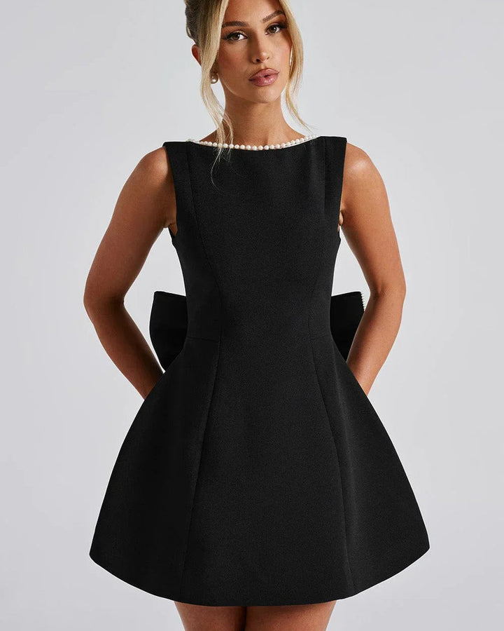 Lena Kurzes Kleid Schleife Rücken