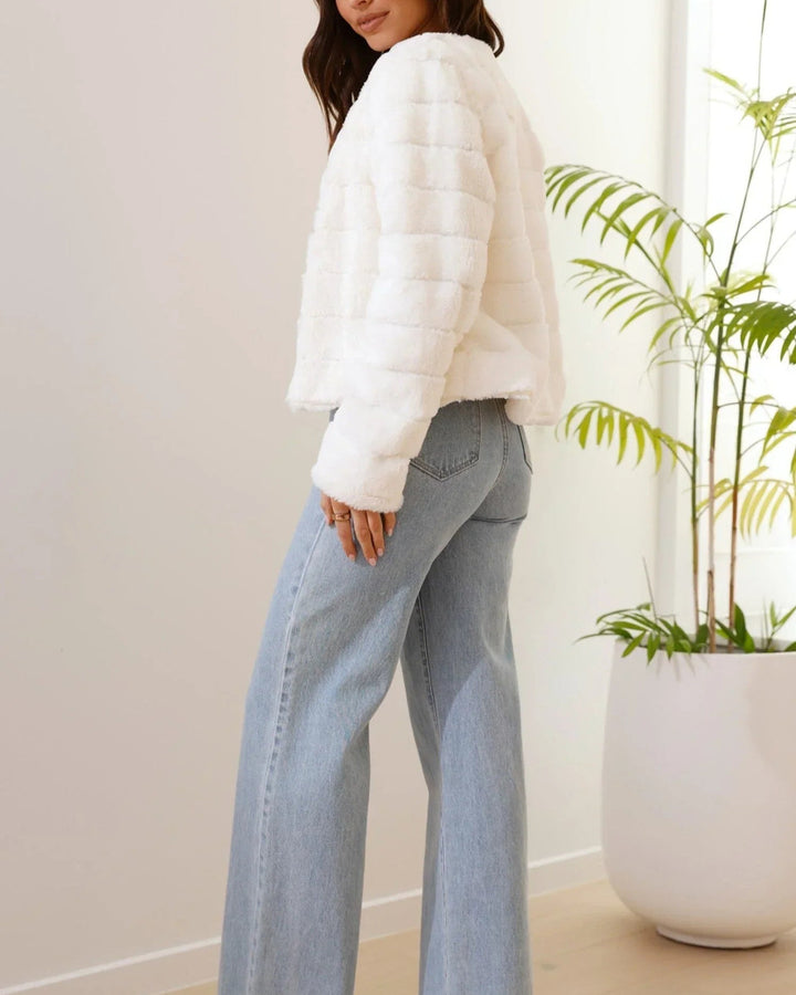 Lena Kunstfell Jacke Kurzmantel