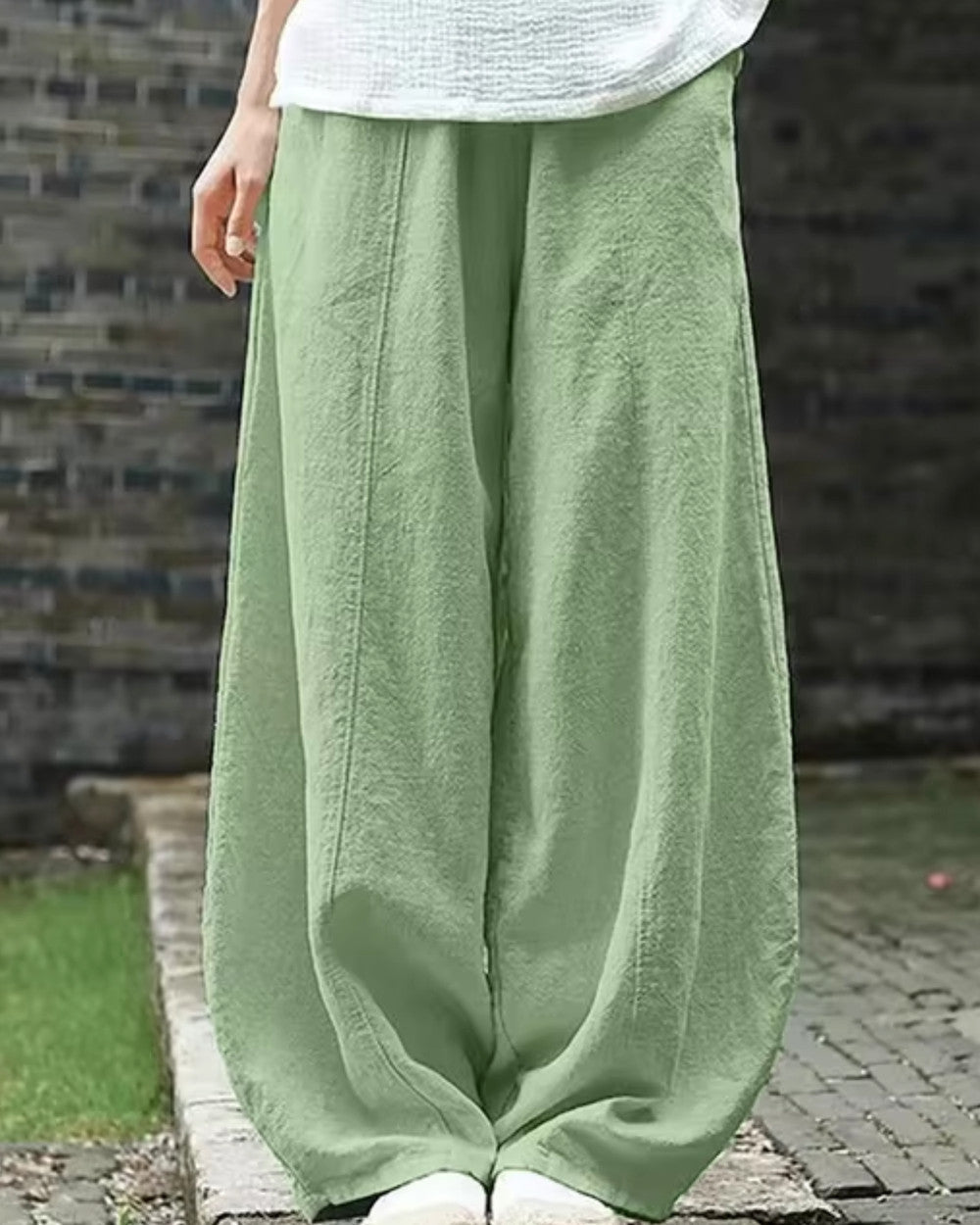 Alina Luftige Leinen Baumwolle Hose