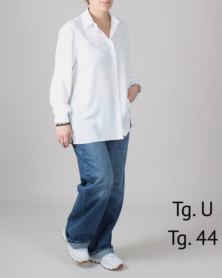 Lena Weite Damen Bluse Hemdkragen