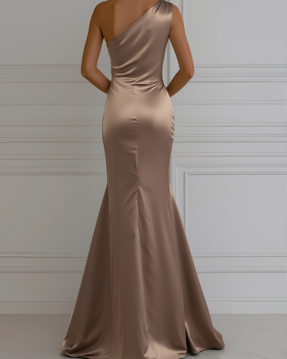Alina Satin Abendkleid