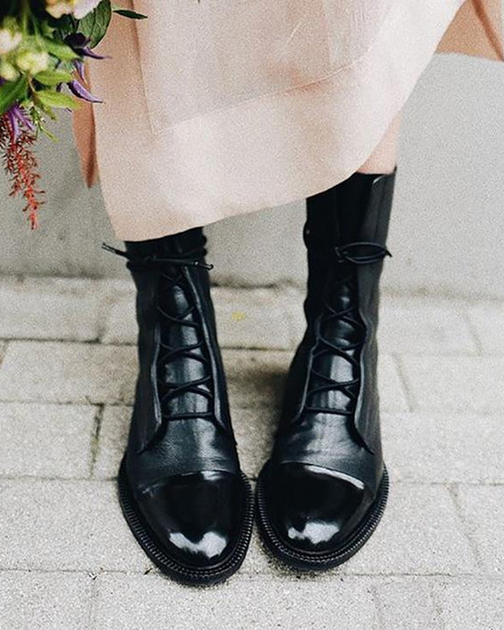 Sapphira Schnürstiefel Leder Damen