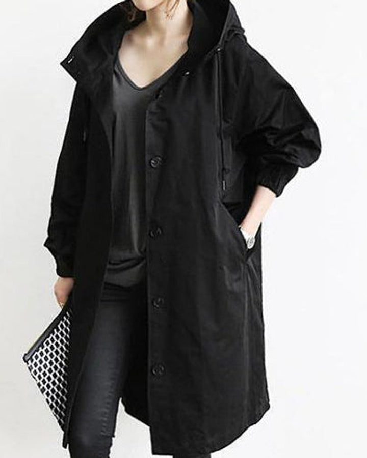 Alina Damen Trenchcoat mit Kapuze