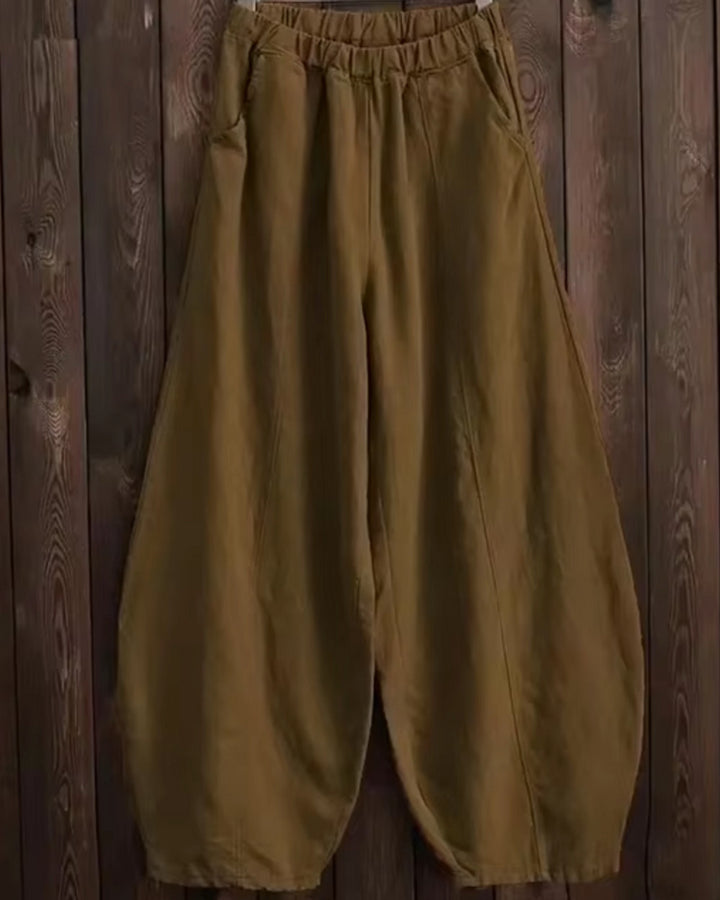 Alina Luftige Leinen Baumwolle Hose