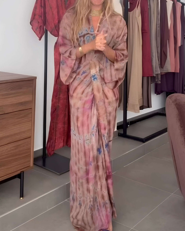 Mia Kimono Sommerkleid Bedruckt
