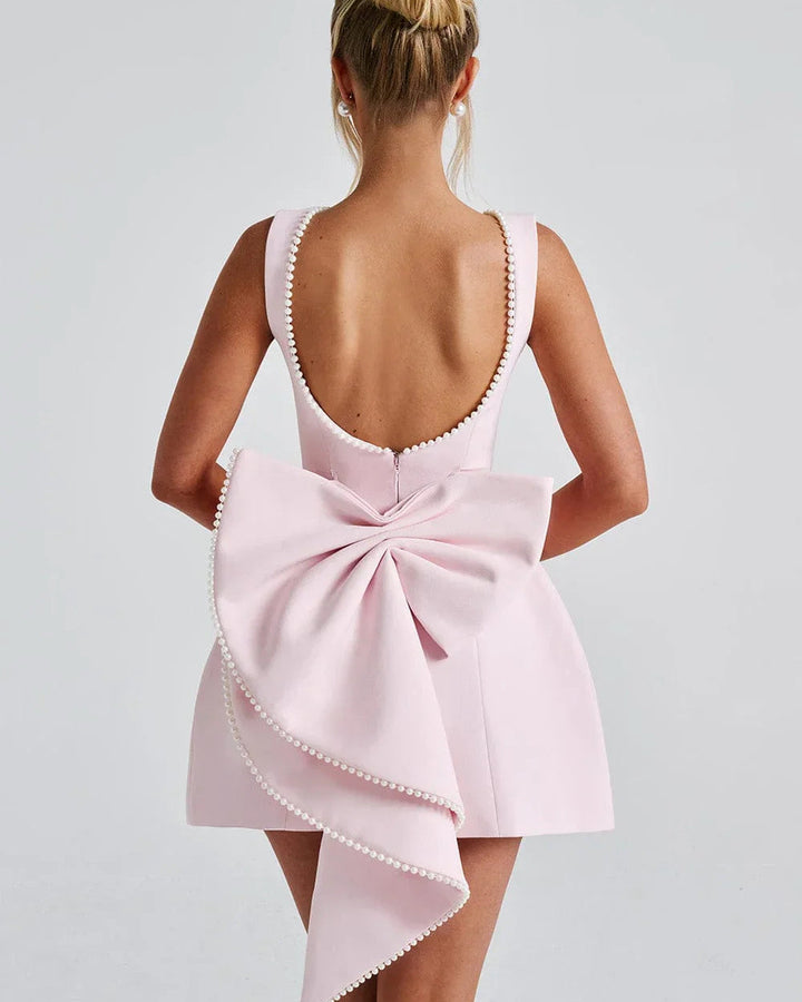 Lena Kurzes Kleid Schleife Rücken