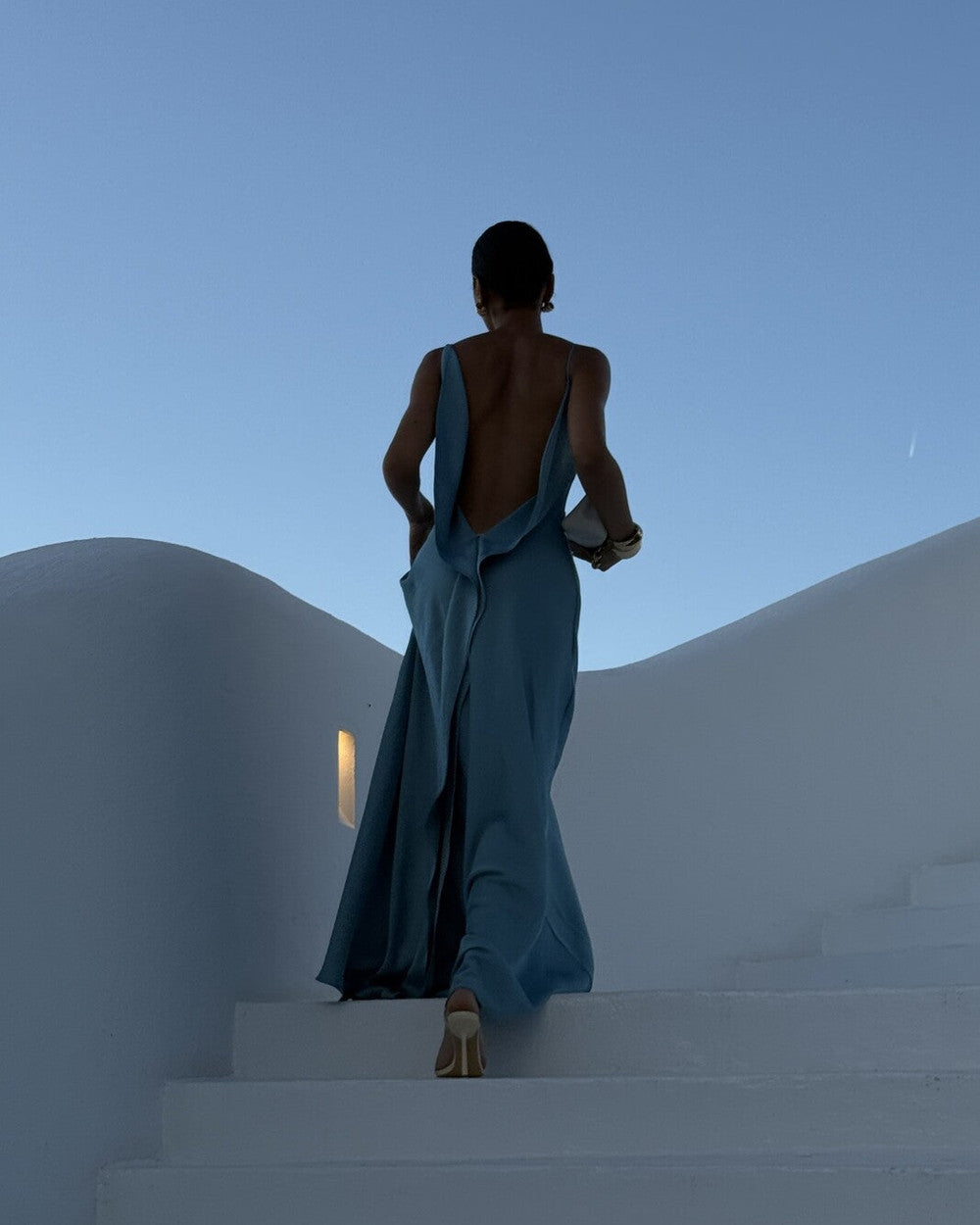 Lena Glänzendes Abendkleid Lang Schlitz
