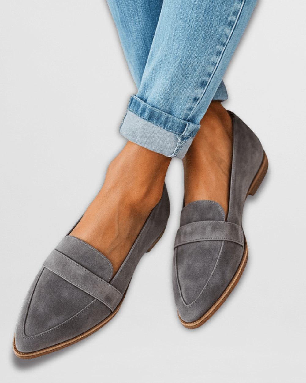 Helen Orthopädische Wildleder Slipper