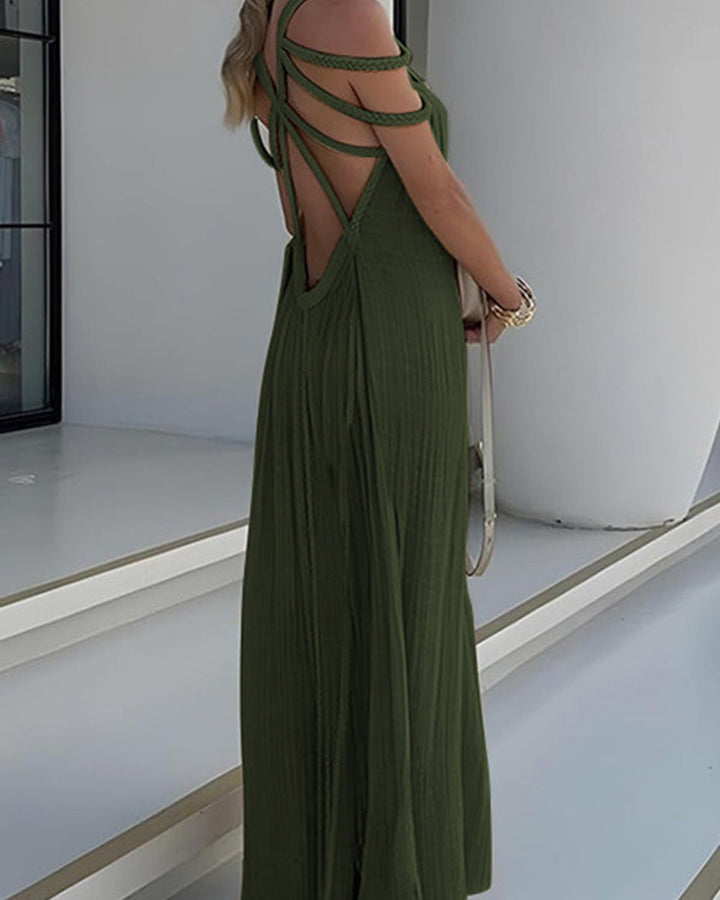 Lena Langes Leinenmischung Maxikleid