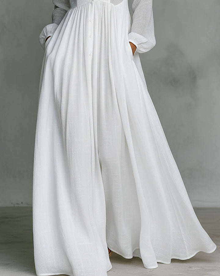 Lena Langes Baumwoll-Leinen-Kleid