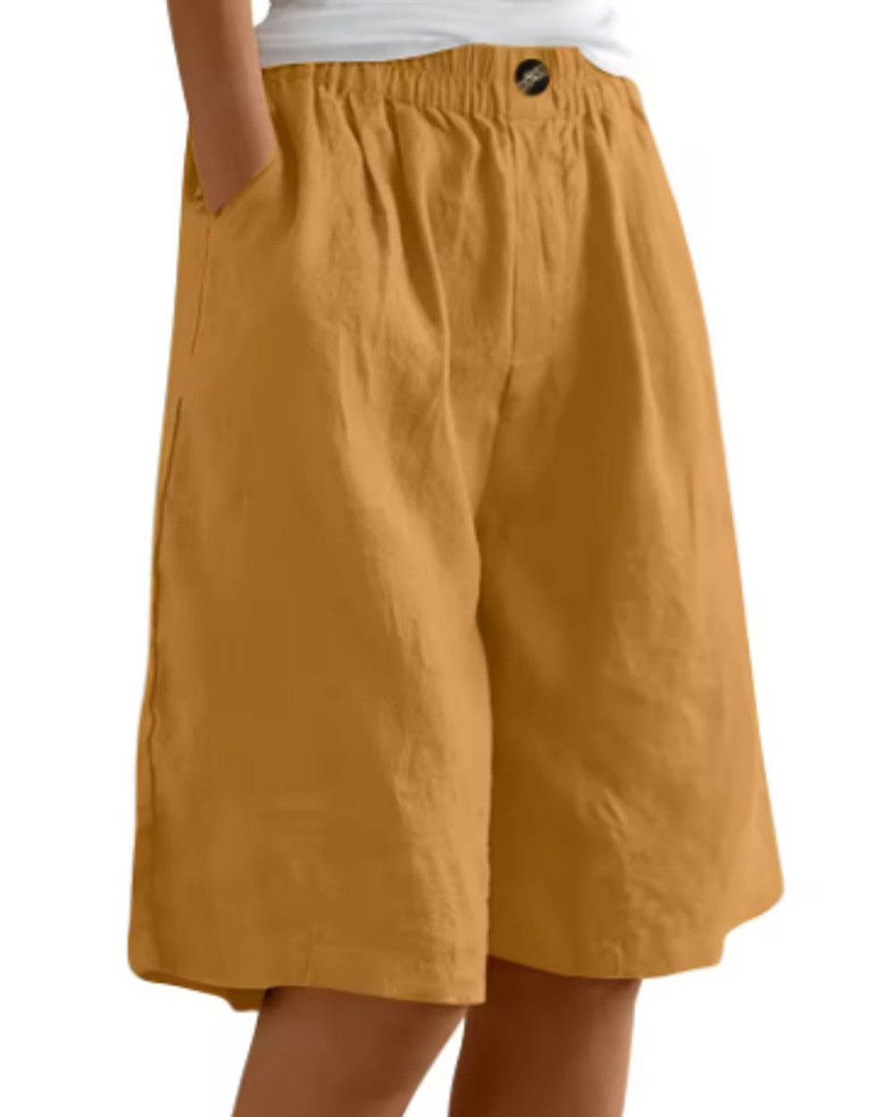 Renee Kurze Leinenhose Damen Sommer