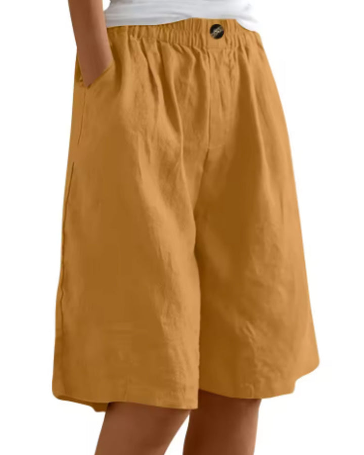 Renee Kurze Leinenhose Damen Sommer