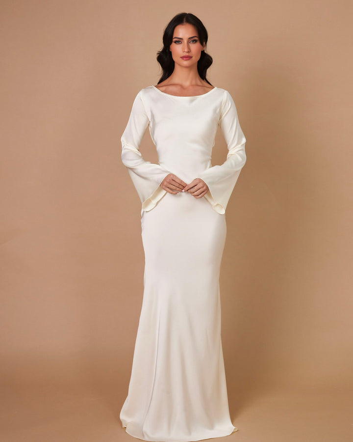 Alina Langärmliges Maxikleid Elegant