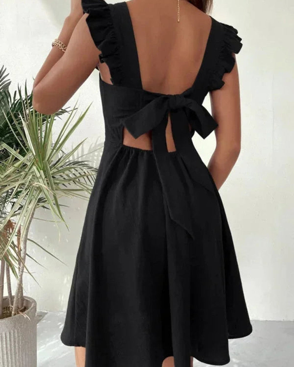 Lena Ausgestelltes Sommerkleid Volant