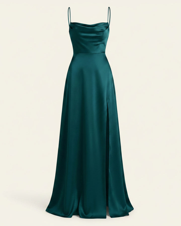 Lena Langes Abendkleid Beinschlitz