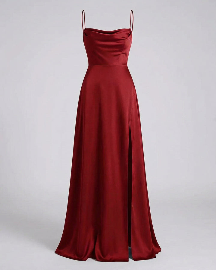 Lena Langes Abendkleid Beinschlitz