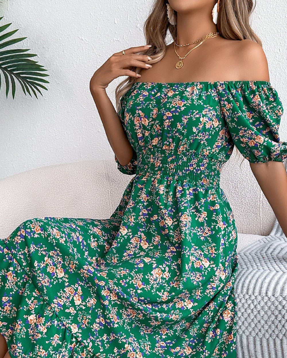 Lena Blumenkleid Rüschen Hochzeit