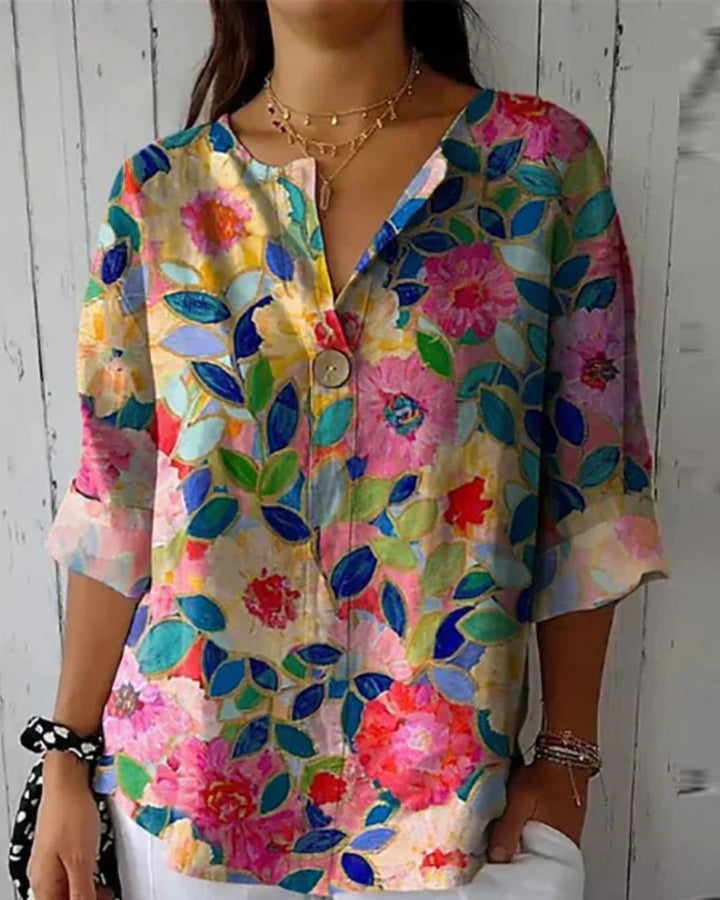 Arlene Blumendruck Bluse Damen