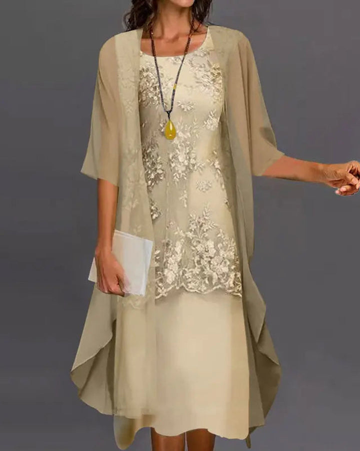 Lena Chiffon Zweiteiliges Kleid Damen