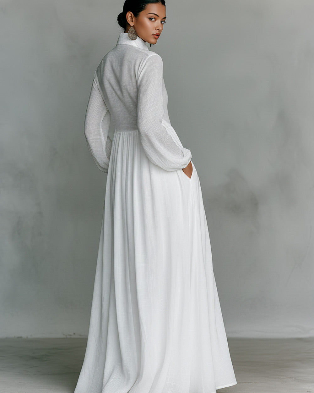 Lena Langes Baumwoll-Leinen-Kleid
