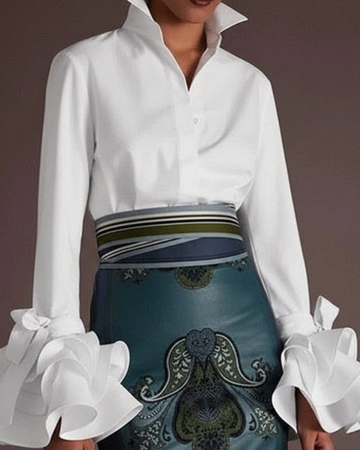 Lena Schicke Bluse Volantärmel Damen
