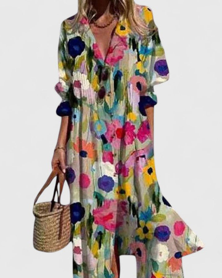 Paula Elegantes Boho Kleid Damen