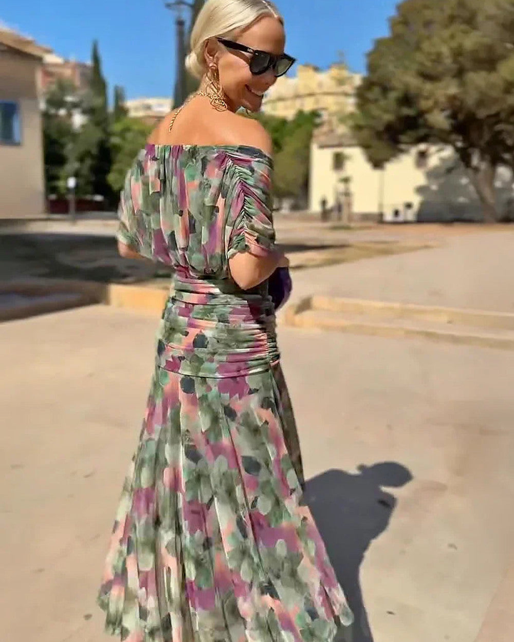 Bella Festliches Maxikleid V-Ausschnitt