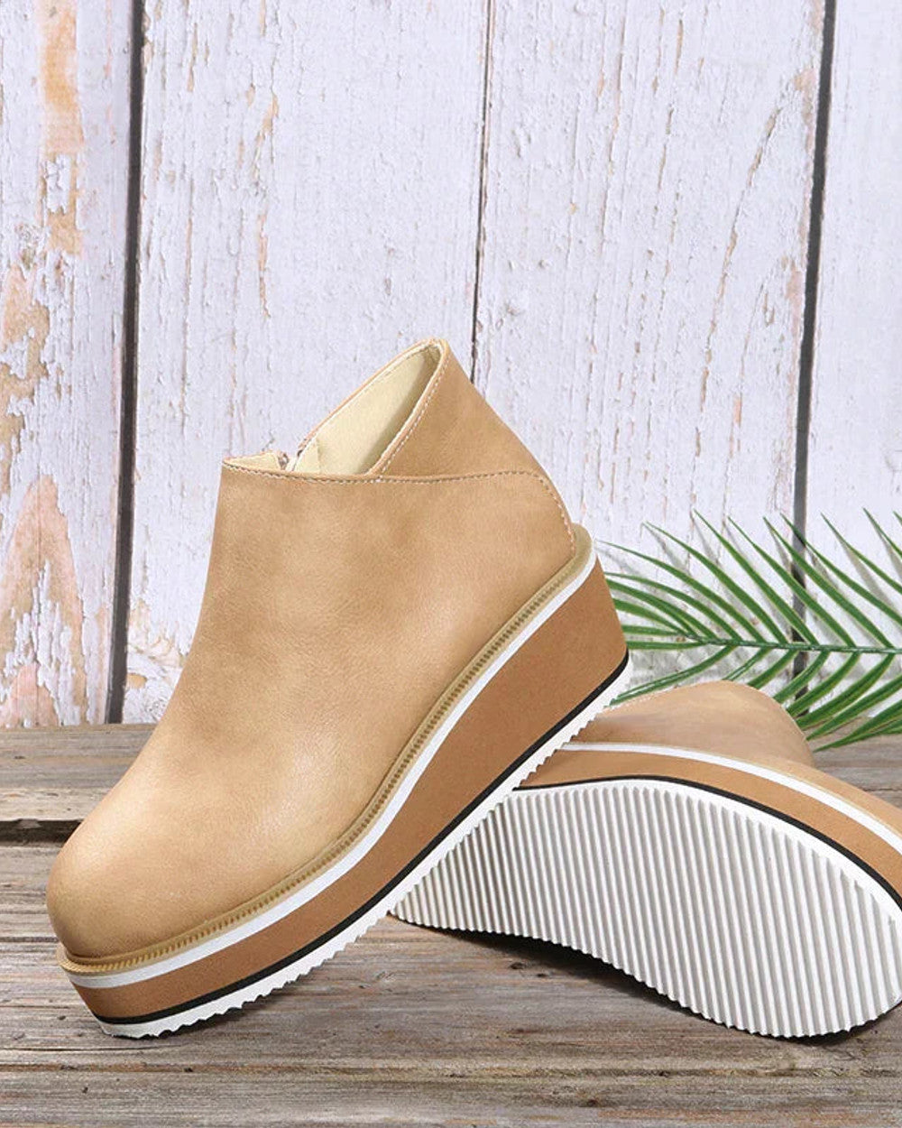 Lena Keilabsatz Stiefeletten Reißverschluss