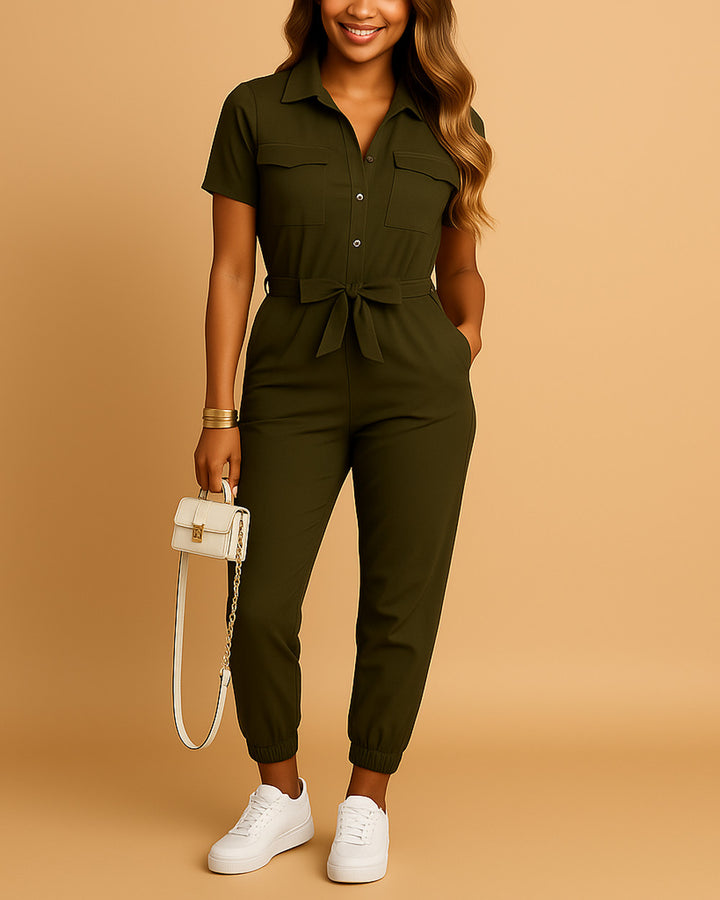 Elvira Taillierter Overall Damen