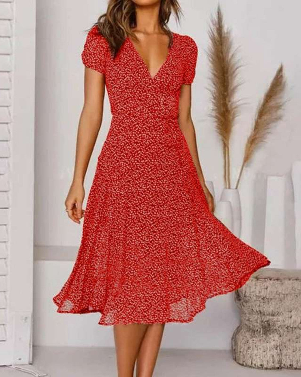 Lena Fließendes A-Linien Sommerkleid