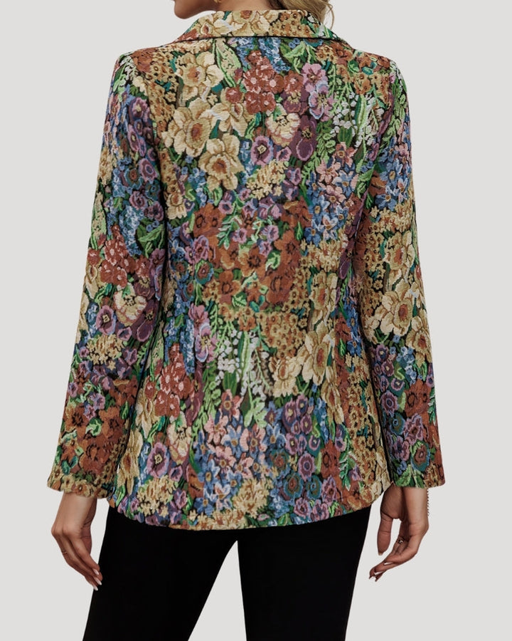 Alina Taillierter Blazer Blumenmuster