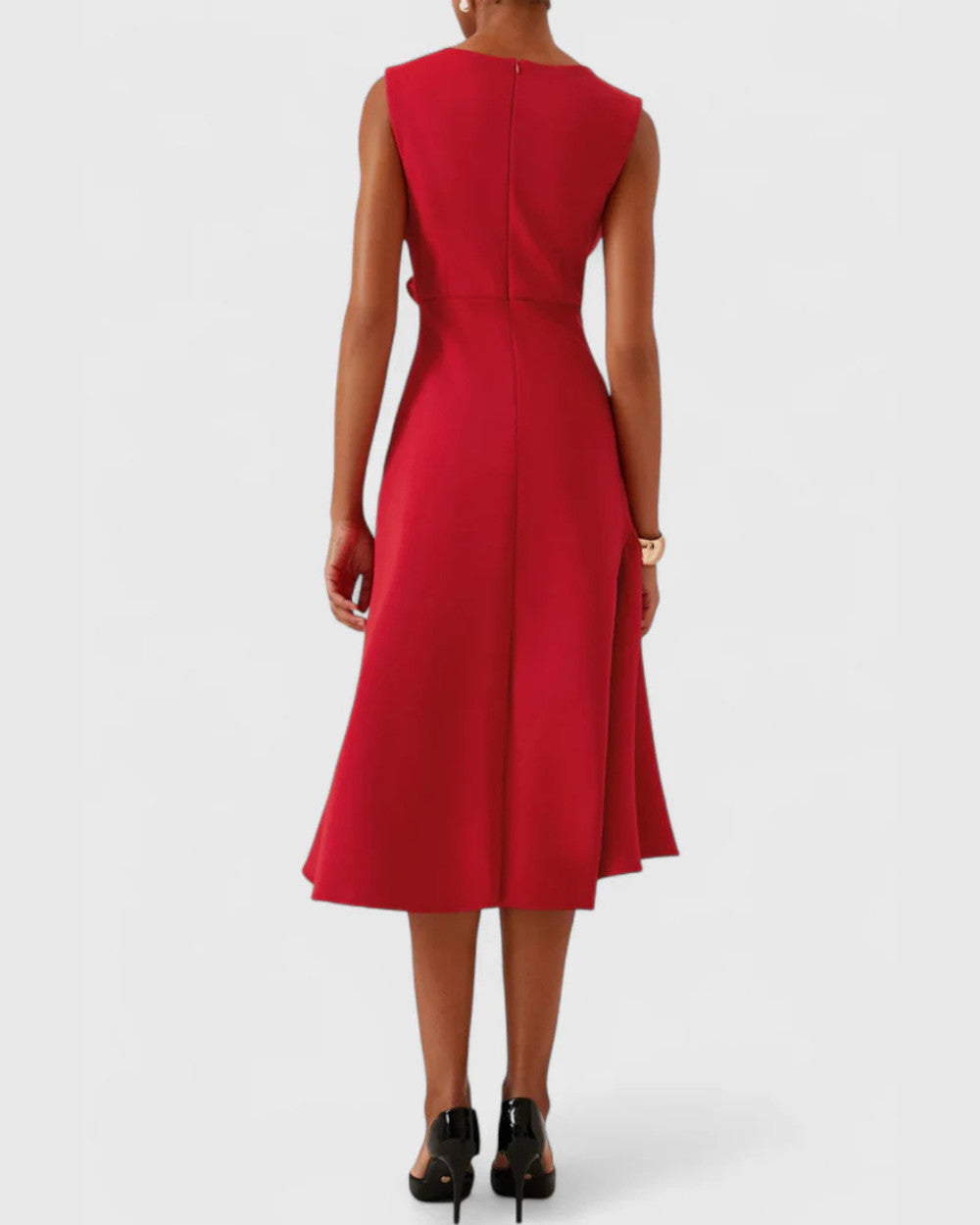 Sheila Asymmetrisches Midi Kleid Damen