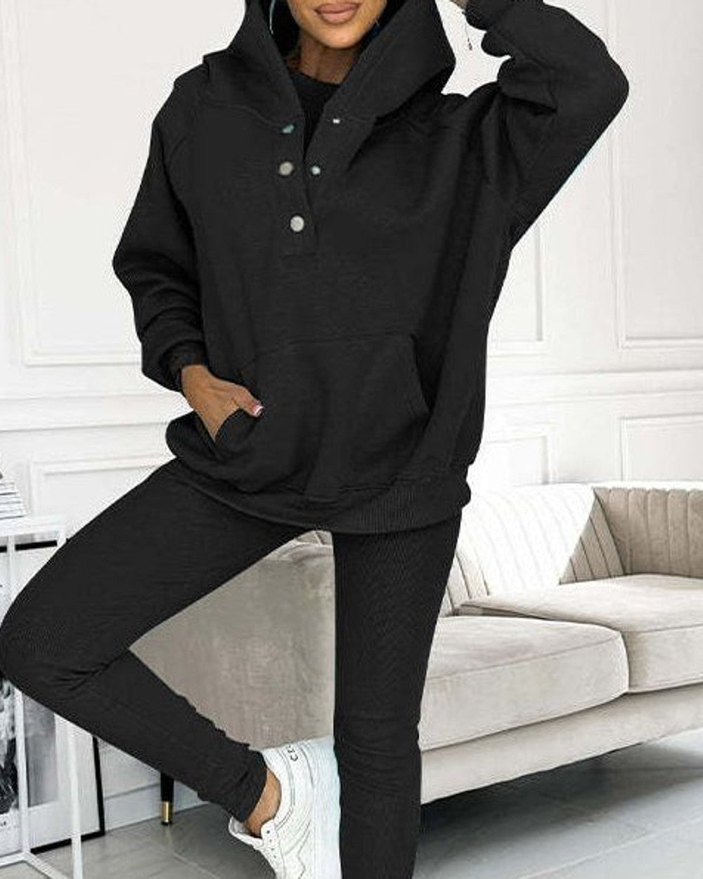 Lena Übergroße Dreiteilige Loungewear