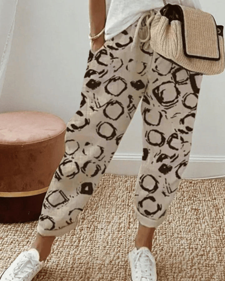 Ella Leichte Leinen-Baumwollhose Damen