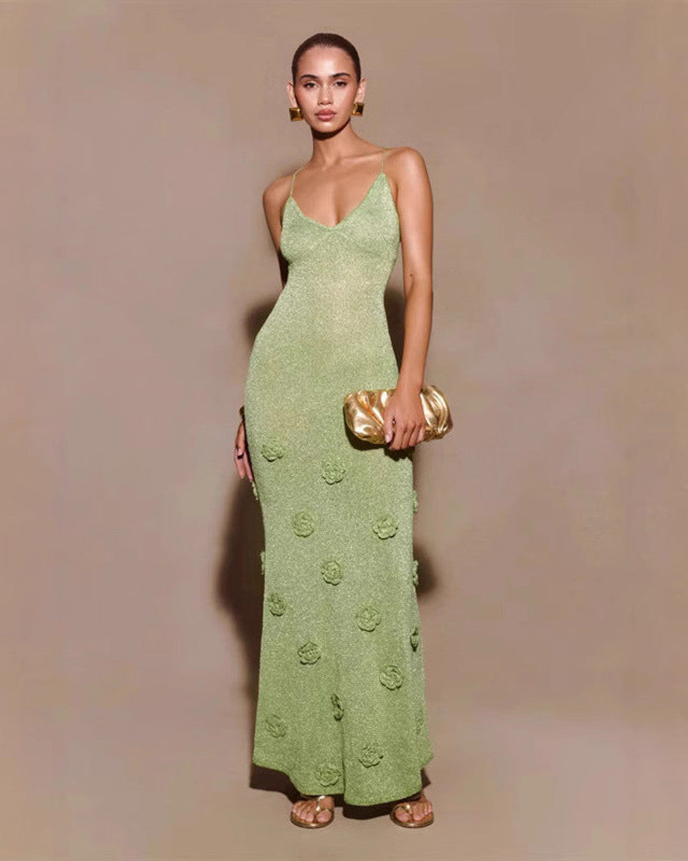 Lena Häkelkleid Blumenpailletten Damen