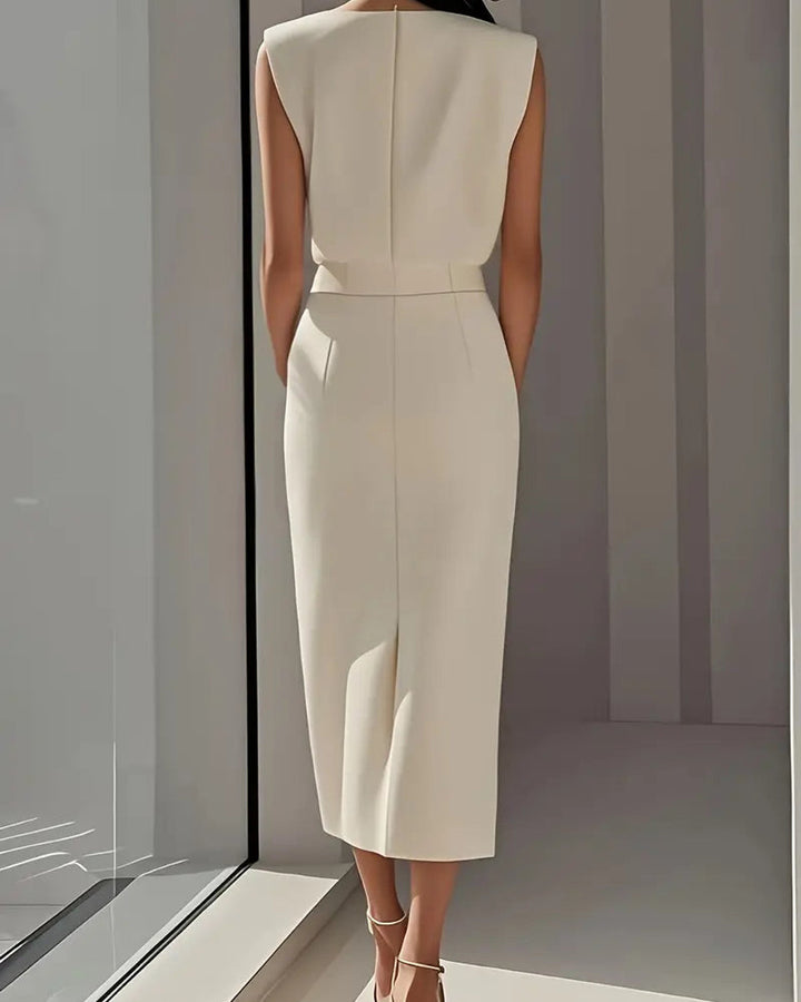 Nina Mittellanges Kleid Seitenschlitz
