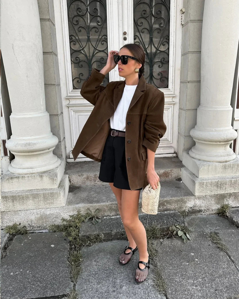 Lena Blazer Wildlederoptik