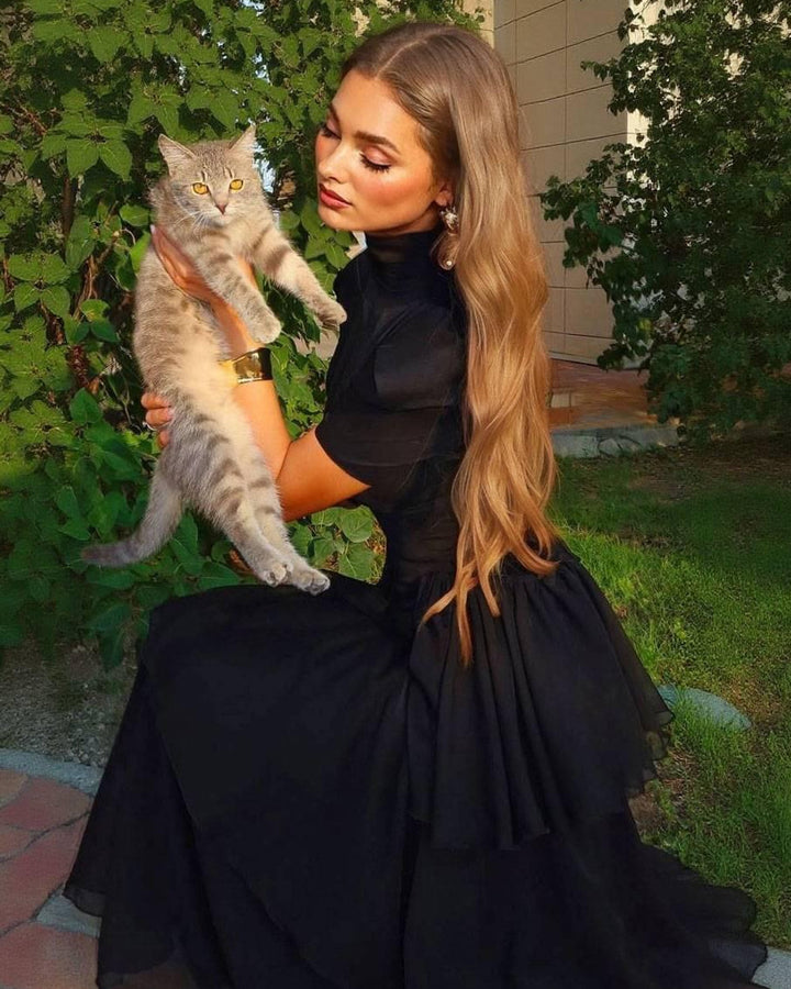 Emma Mehrlagiges Maxikleid Damen