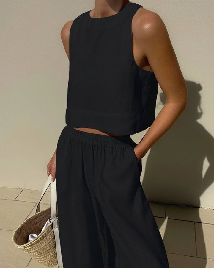 Lena Zweiteiliges Oberteil Hose Set