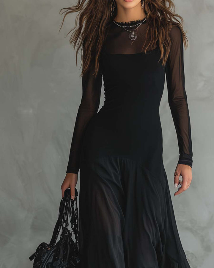 Lena Tüll Maxikleid Damen